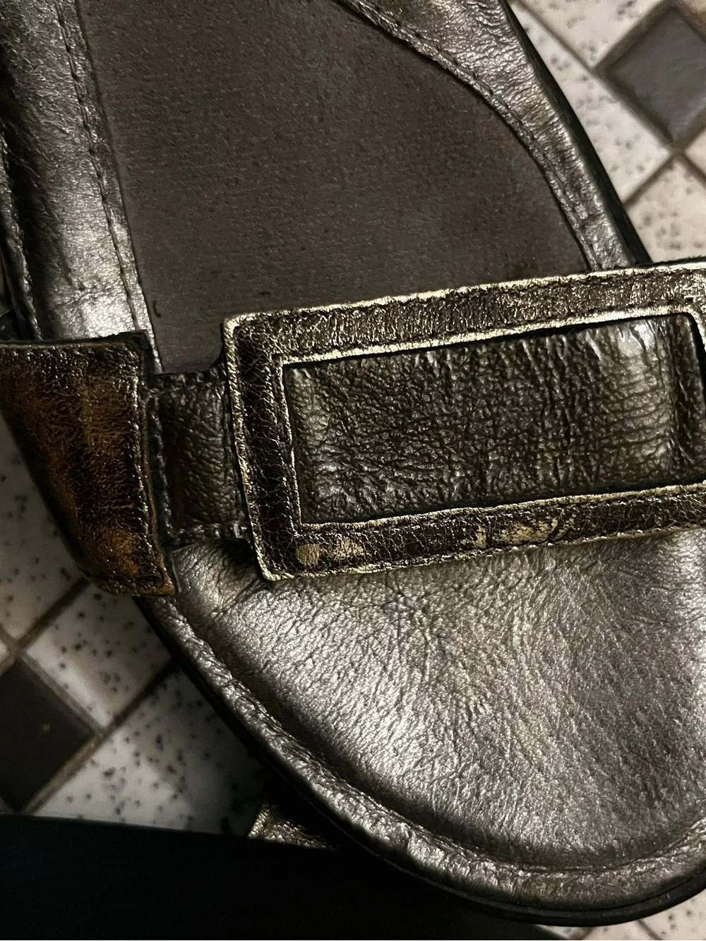 Naot leather wedge